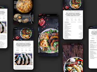 Cook book app cook design ui ux web design