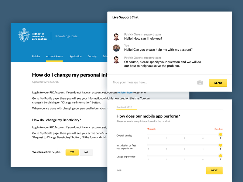 Customer Support Tools Design for the Insurance Company by ...