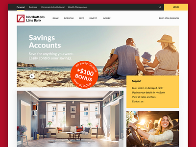 Bank Website Homepage Design bank banking branding design finance website