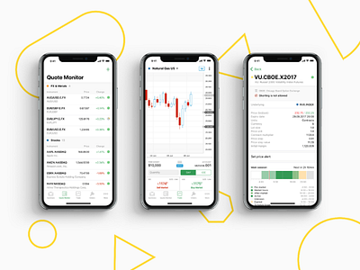 Mobile Trading Platform for Investments Broker finance fintech mobile app mobile design product design stocks trading trading platform ui ux