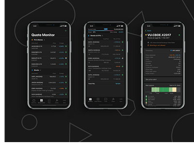 Mobile Trading Platform for Investments Broker finance fintech mobile app mobile design product design stocks trading trading platform ui ux