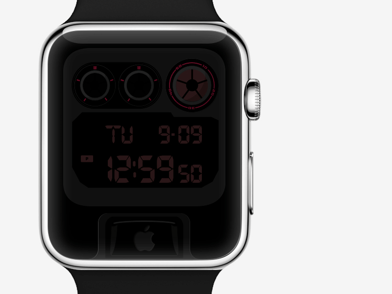 Casio Apple Watch Face apple watch apple watch concept watch face