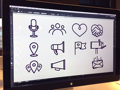Icons icons lines vector