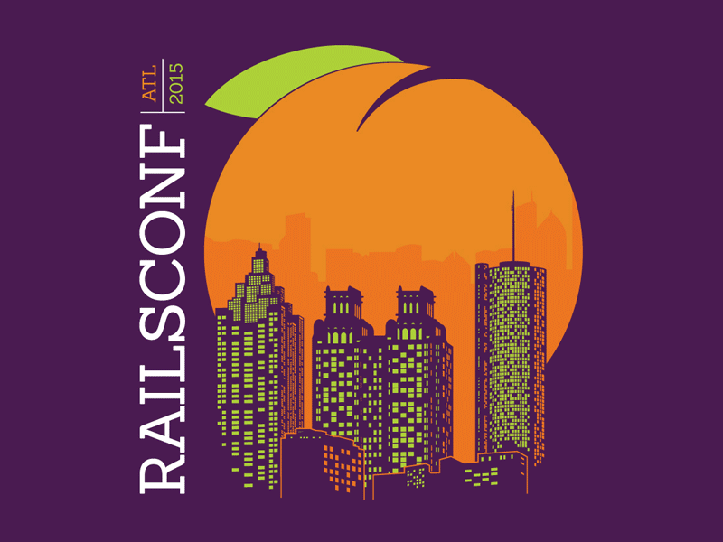 Railsconf 2015 conference poster rails ruby shirt t shirt