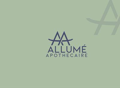 Modern Minimal Logo ALLUME branding flat illustration logo minimal minimalist logo modern simple unique vector