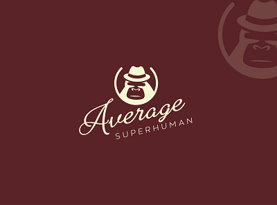 Minimal average superhuman Logo brand brand design business design flat icon lettering minimal minimalist logo unique