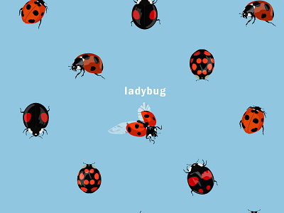 ladybugs design flying illustration insect ladybug leaf lego logo nature pattern plant polkadot vector イラスト