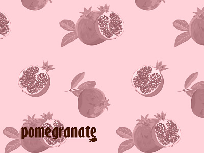 Pomegranate pattern color design font food fresh fruits health illustration logo nature pattern pomegranate vector web