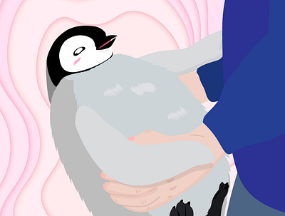 Penguin animal art bird cute design graphic design illustration logo penguin vector web