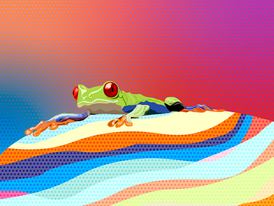 The frog design icon illustration logo vector web アイコン イラスト ベクター 図