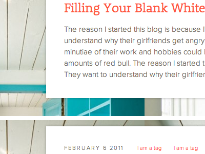 Filling your blank white textbox blog filler text red teal white