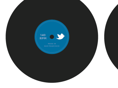 Illustration pieces for @ brand banner blue illustration music record twitter