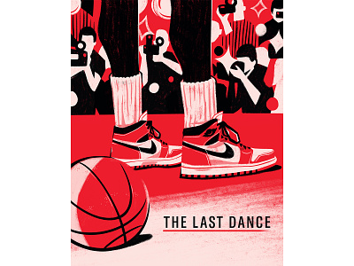 The last dance air jordan basketball chicago bulls digital illustration editorial editorial illustration espn illustration jordan michael jordan movie nba netflix the last dance