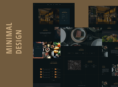 Minimal Design figma minimal restaurant ui website