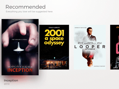 Movie hover effect animated app cinemagraph clean hover movie ui ux video