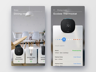 Smart home menu