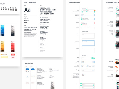 Design System button card color palette design system form hover icon library navigation style guide ui ui kit