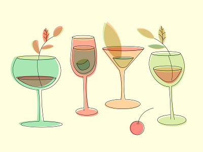 Vector illustration Cocktail party