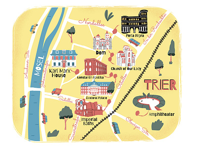 City map. Trier