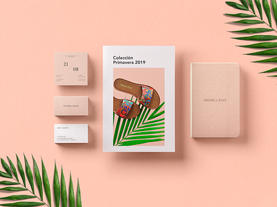 Anghela Rave Identy art direction boutique brand branding branding design business card clean concept design fashion brand floral graphic design identity leather minimal moda shoes stationery