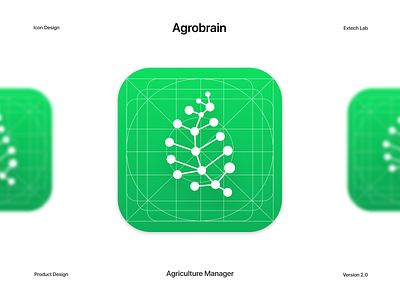 Agrobrain App Icon app app design app icon app icons brand color concept design figma flat gradient icon identity logo design logotype ui ui design user inteface ux wordmark