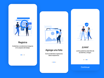 Be Safe App Onboarding app app design design flat illustration intro minimal mobile app design onboarding onboarding screen onboarding ui registration security app trend ui user interface ux ux writing