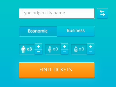 Controls for search form controls button switch plus add input ui form