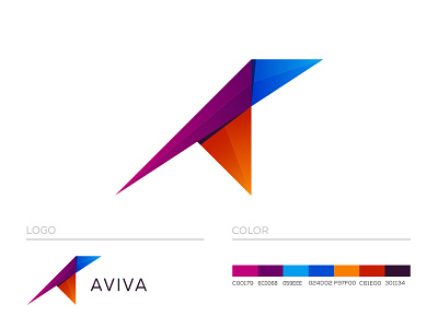 Aviva Modern Logo Design | A Logo Design | A Letter Symbol by Abdul ...