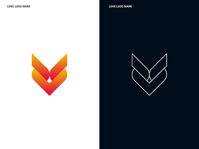Love Logo Design | Love Logo Mark abstract app branding branding design concept design gradient icon logo logo 2020 logo design love love logo vector