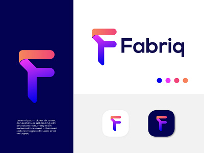 F Letter Logo Design - Fabriq