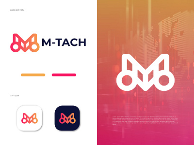 M Letter logo design for M-Tach