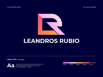 Letter L + R Logo Design | Leandros Rubio - logo concept