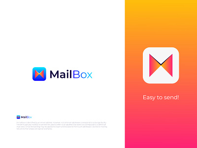 MailBox Logo Design - M Letter Logo app branding concept corporate easy mail email logo gmail icon lettermark logo logo design logotype m letter logo mailbox minimal modern symbol typography ui web