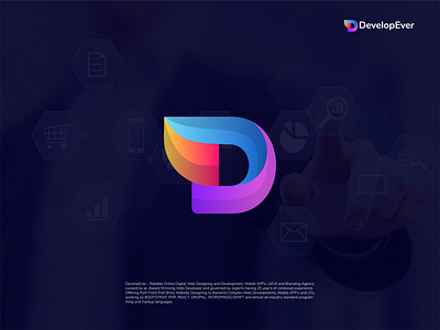 DevelopEver Logo Design - D Letter Mark