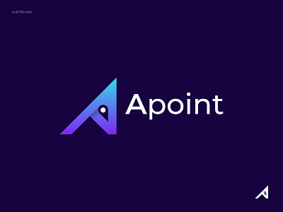 Apoint logo concept - Location + A letter logo design a letter a letter logo a location apoint brand identity branding design concept corporate logo creative logo gradient logo icon illustration logo logo design logos 2021 logotype mark minimal modern logo symbol