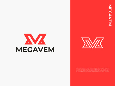 MegaVem logo design - MV Letter Logo