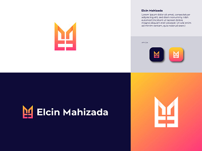 Modern Logo Design for Elcin Mahizada | EM Letter Logo