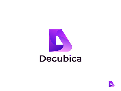 Decubica Logo Design - D Letter Logo agency brand brand identity branding branding design business corporate d letter d letter logo d logo decubica gdgaffar graphic design illustration letter logo logo logo design logotype modern logo web site