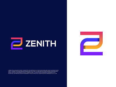 Moder Z Letter Logo Design - Zenith Logo