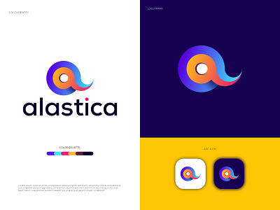 Alastica Logo Design | Modern A Letter Logo a letter a logo agency app icon branding branding design business corporate graphic design icon identity illustration letter logo logo logo design logo designer logo mark logotype typography ui