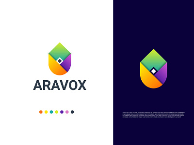 Aravox Logo Design - A+V Letter Logo