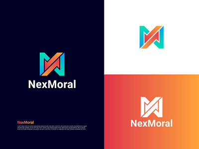 Nexmoral Logo Design brand designer branding ecommerce icon icon design letter logo logo logo design logos logotype mn letter logo modern logo monogram nexmoral nm letter logo nm logo simple logos typography