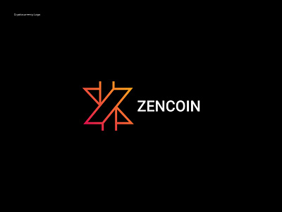 Zencoin Logo Concept - Z + X Letter Logo Design