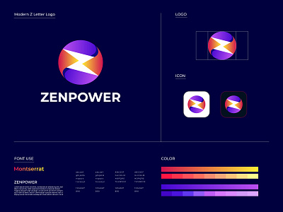 Zenpower Logo Branding & Identity Design a b c d e f g h i j k l m n app icon branding branding design colorful for sale future brand identity logo design logo mark logos logotype marketing finance crypto o p q r s t u v w x y z startup tech technology monogram icon z logos z mark z zen monogram zenpower