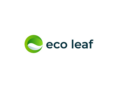 Eco Leaf Logo Design | e + leaf