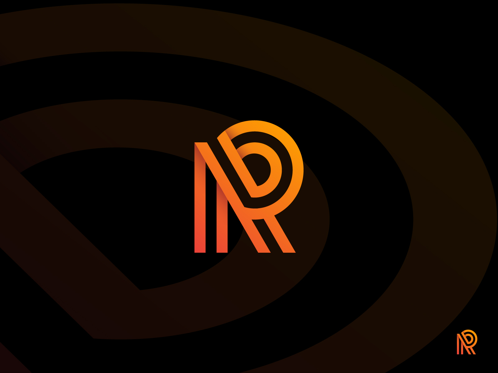 Elegant Letter AR RA Logo