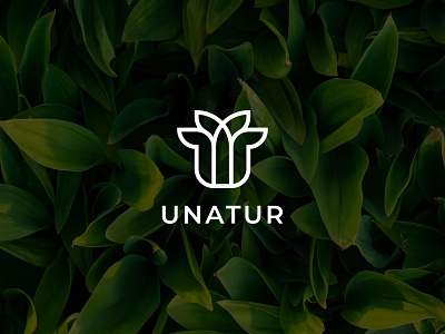 Unatur Logos agriculture branding clever creative eco icon leaf logo logo design logomark logos logotype minimalist modern nature logo plant startup symbol typography unatur