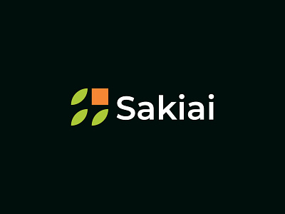 Sakiai Logos Design brand identity branding branding design design icon identity leaf letter logo logo logo creation logo design logo designer logos logotype minimalist modern logo plant sakiai simple typography