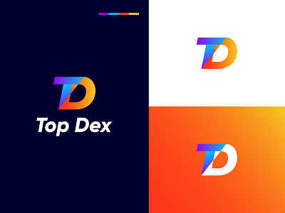 Top Dex Logo | TD Letter Logo Design