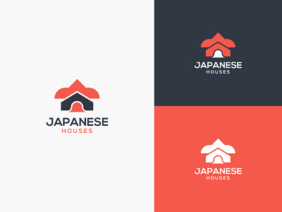 Japanese Houses Logo | Real Estate + House Logo Design